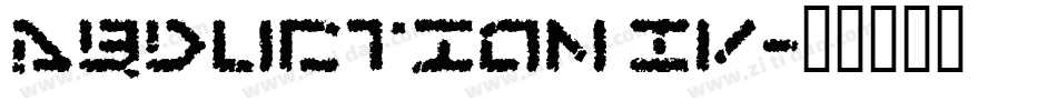 Abduction IV字体转换